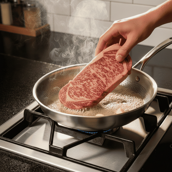 Padella in Acciaio Inossidabile Titanio per Cucina a Induzione