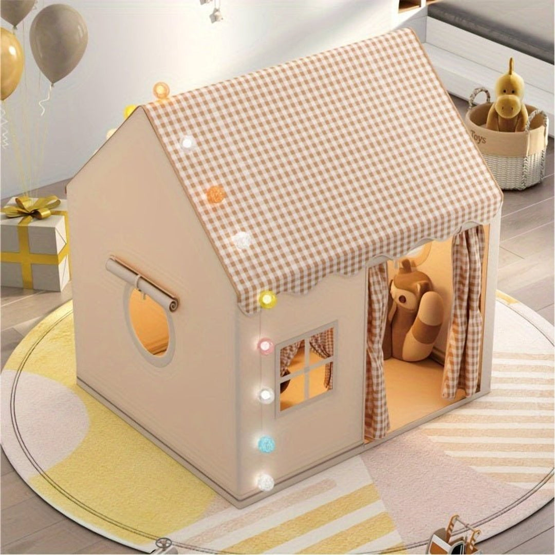 Funhub Indoor Play Tent Cozy Cotton Blend Hideaway For Children - Image 3