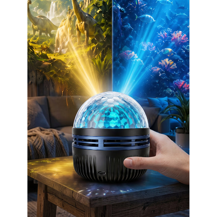 Galaxy Projector With Rotating Faceted Dome - Image 5