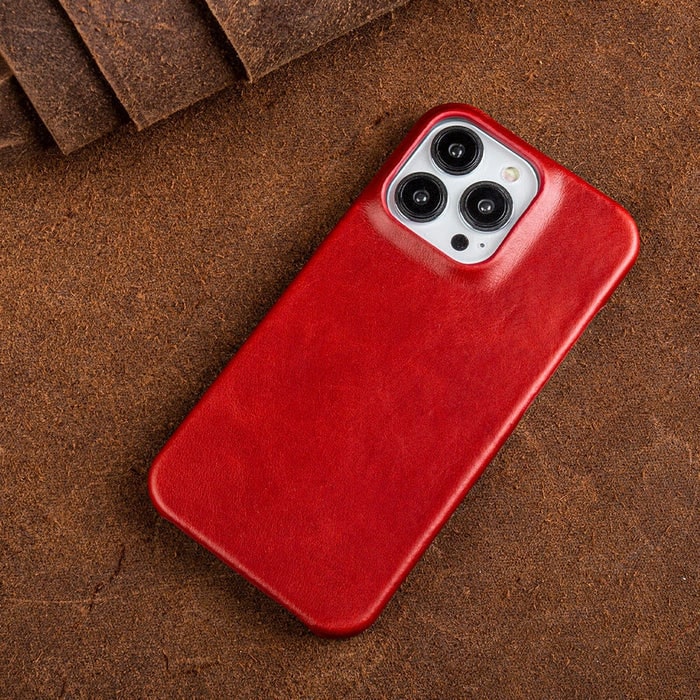 Genuine Leather iPhone Case With Oil Wax Finish For Enhanced Texture And Durability - Image 14