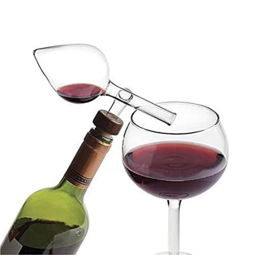Glass Wine Aerator Decanter With Wooden Stopper For Fast Aeration - Image 3