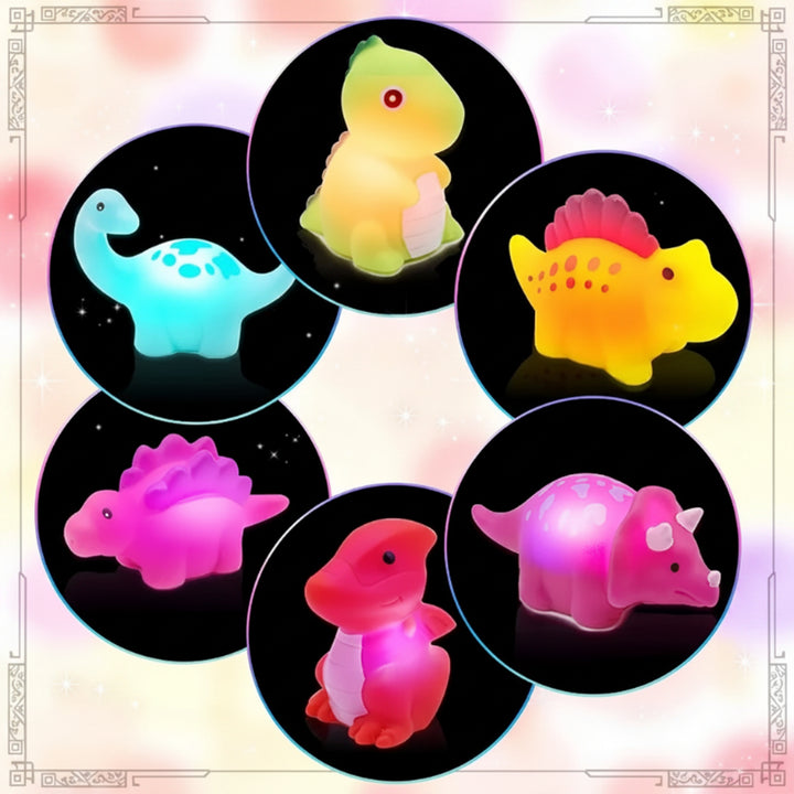 Glow-In-The-Dark Light-Up Bath Toy Set With Figures - Image 10