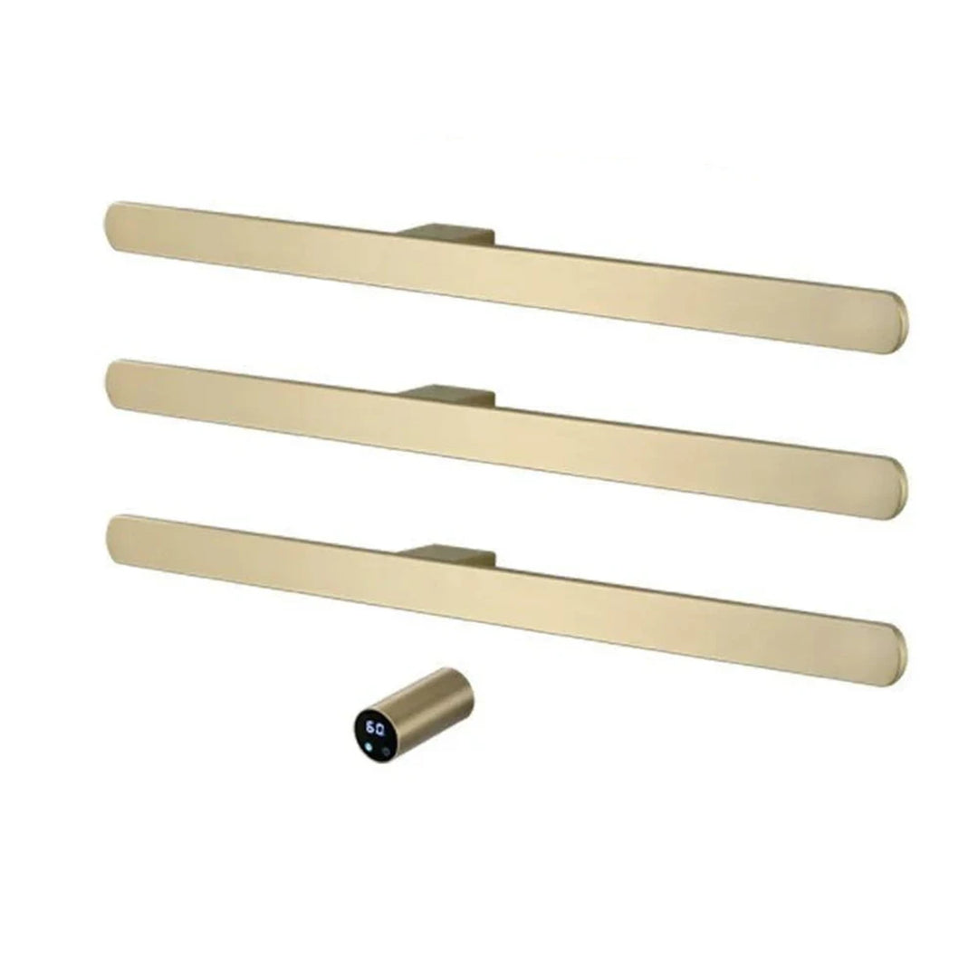 Gold Heated Towel Rack Wall-Mounted Stainless Steel With Digital Controller Bathroom Radiator Dryer - Image 8