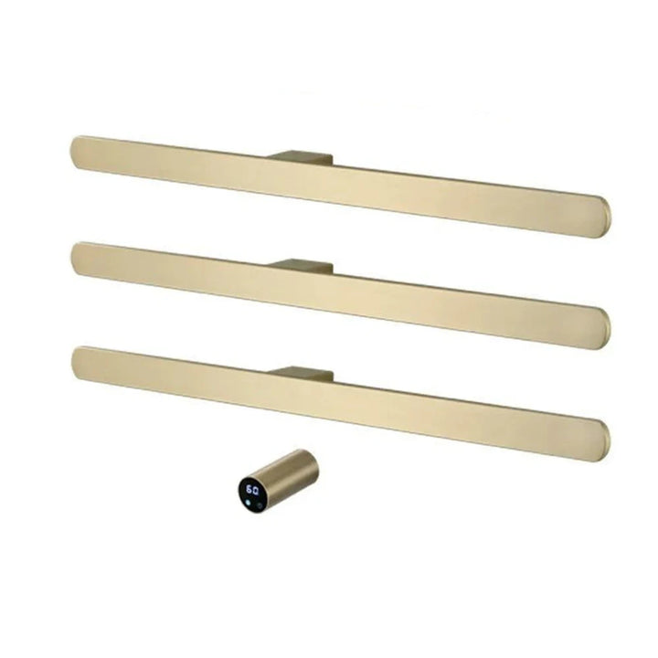 Gold Heated Towel Rack Wall-Mounted Stainless Steel With Digital Controller Bathroom Radiator Dryer - Image 8