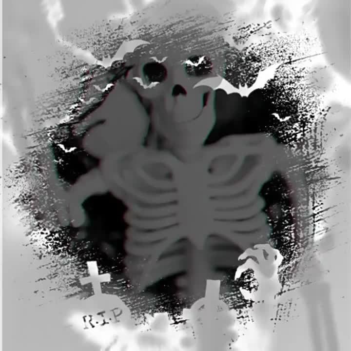 Gothic Halloween Wreath For Door With Skeleton Pumpkin Decor Wall Hanging Ready - Image 5