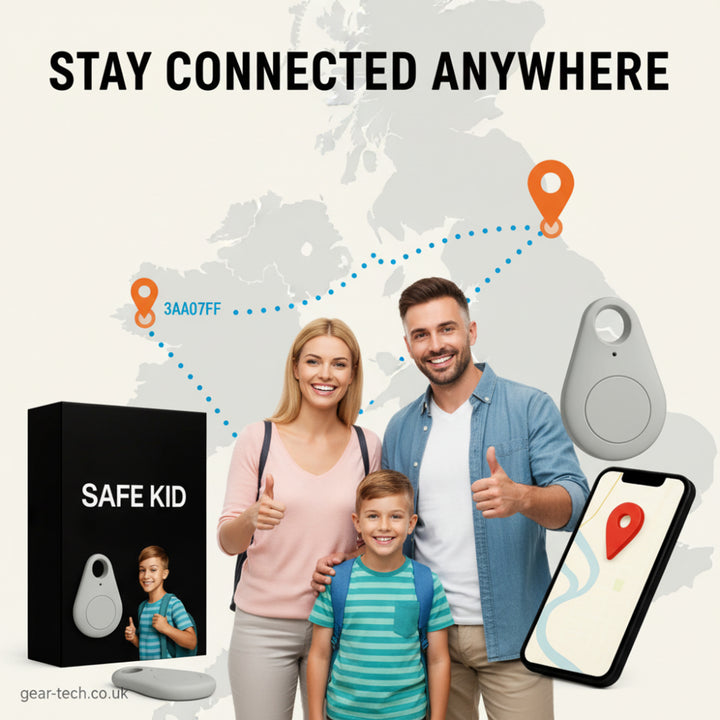 GPS Tracker With Real-Time Location Tracking Android Bluetooth Connectivity And IP67 Waterproof Design Water-Resistant Keyring Tag - Image 1