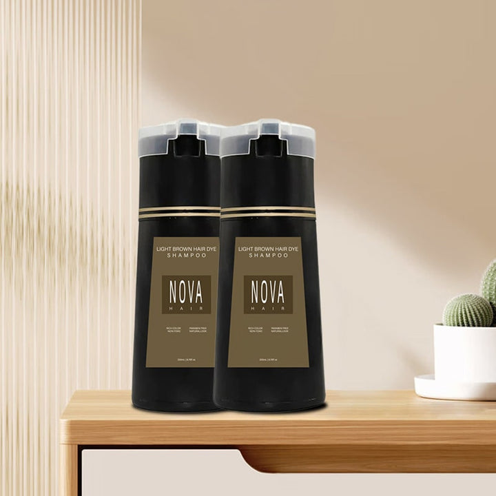 Hair Dye Shampoo Ammonia Free Permanent Coloring For Coverage Pump Bottle - Image 10