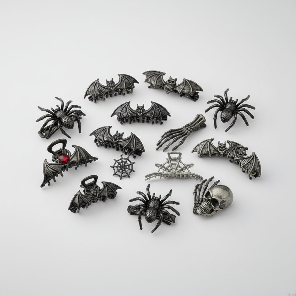 Halloween Accessories Hair Clips Halloween Theme Bat Design - Image 1