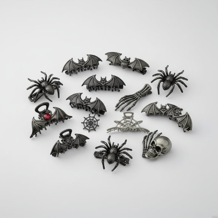 Halloween Accessories Hair Clips Halloween Theme Bat Design - Image 1