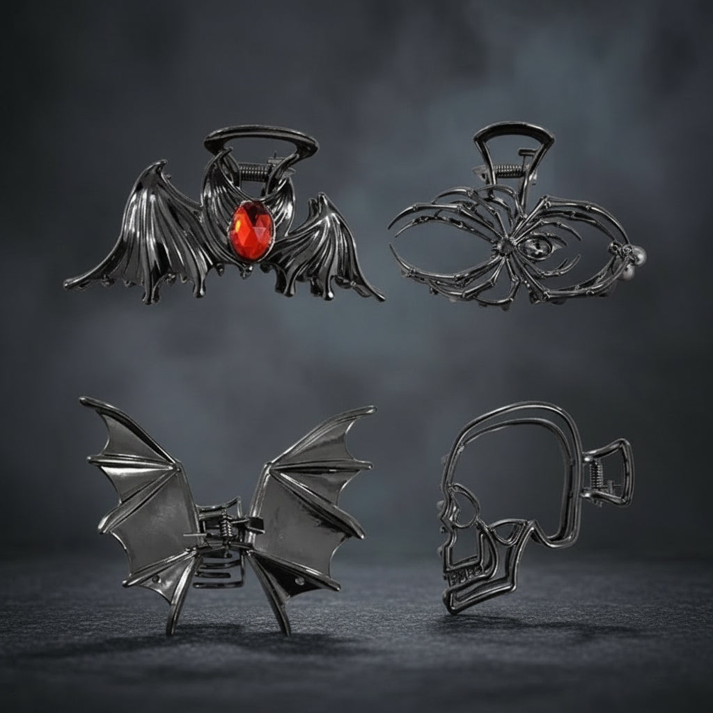 Halloween Accessories Hair Clips Halloween Theme Bat Design - Image 10