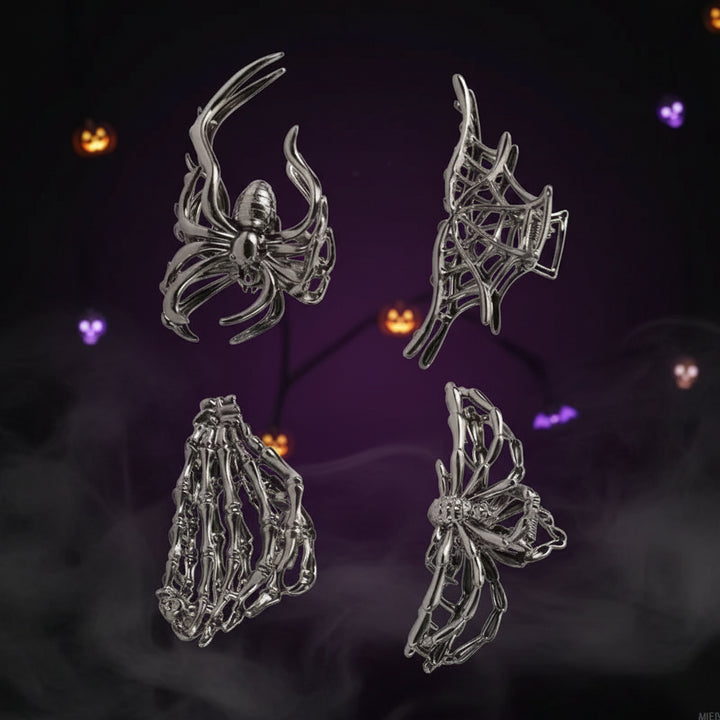 Halloween Accessories Hair Clips Halloween Theme Bat Design - Image 3