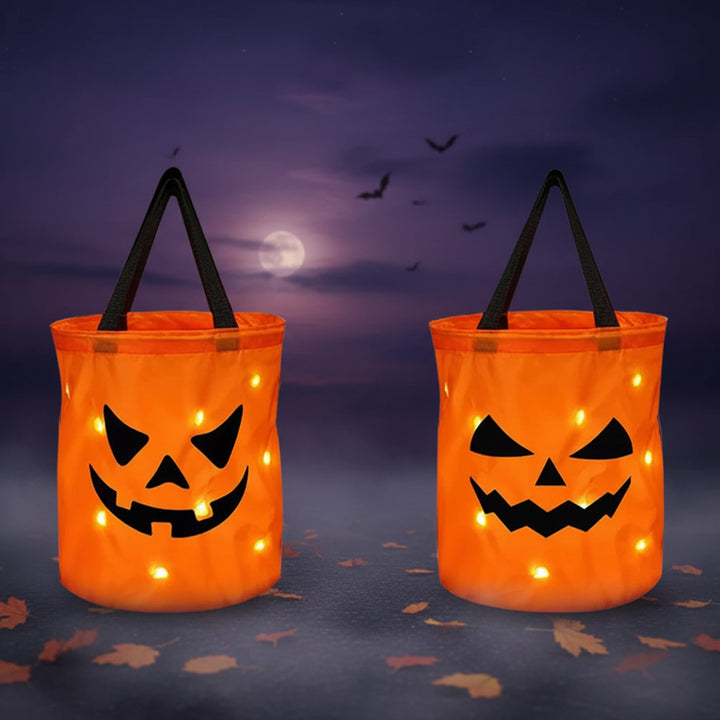 Halloween Accessories LED Light Reusable Bag Trick or Treat - Image 2