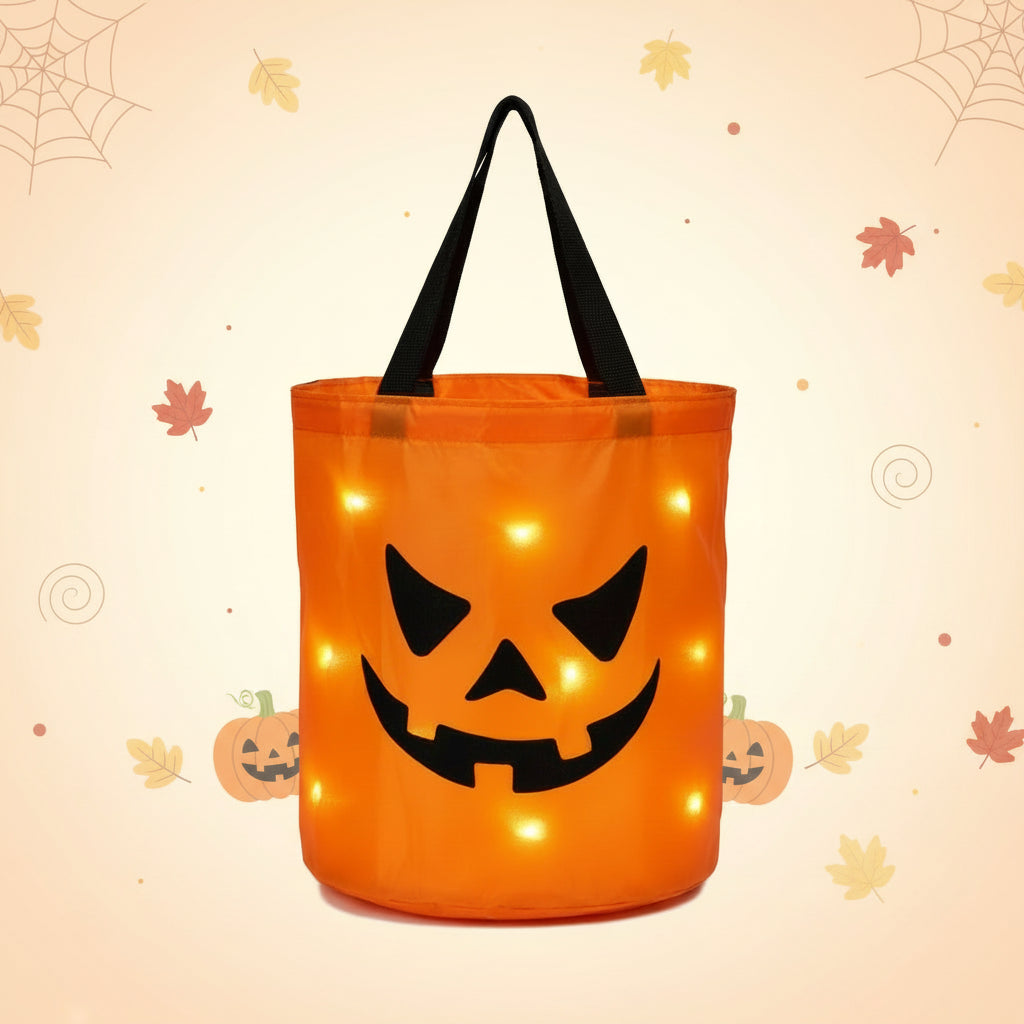 Halloween Accessories LED Light Reusable Bag Trick or Treat - Image 3