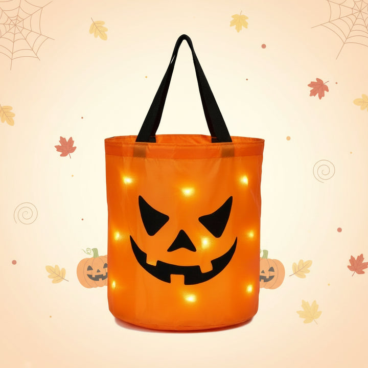 Halloween Accessories LED Light Reusable Bag Trick or Treat - Image 3