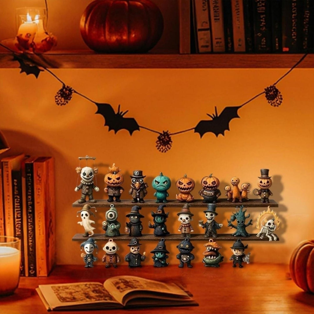 Halloween Advent Calendar Countdown Decor With Spooky Miniature Figurines To Count Down To October 31st - Image 4