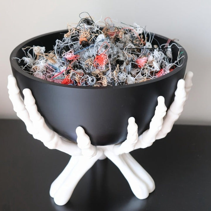 Halloween Candy Bowl With Detachable Skeleton Hands For Indoor Seasonal Decor - Image 2
