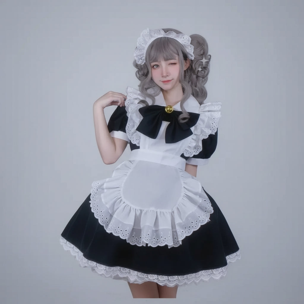 Halloween Costume Halloween Cosplay Halloween Theme Maid Dress - Image 1