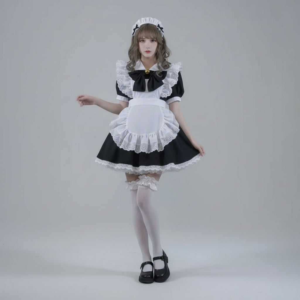 Halloween Costume Halloween Cosplay Halloween Theme Maid Dress - Image 3