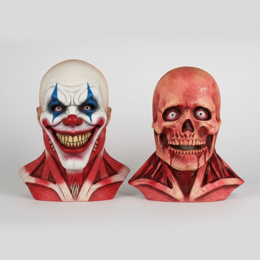 Halloween Costume Halloween Mask Cosplay Costume Realistic Peel-Off Mask - Image 4