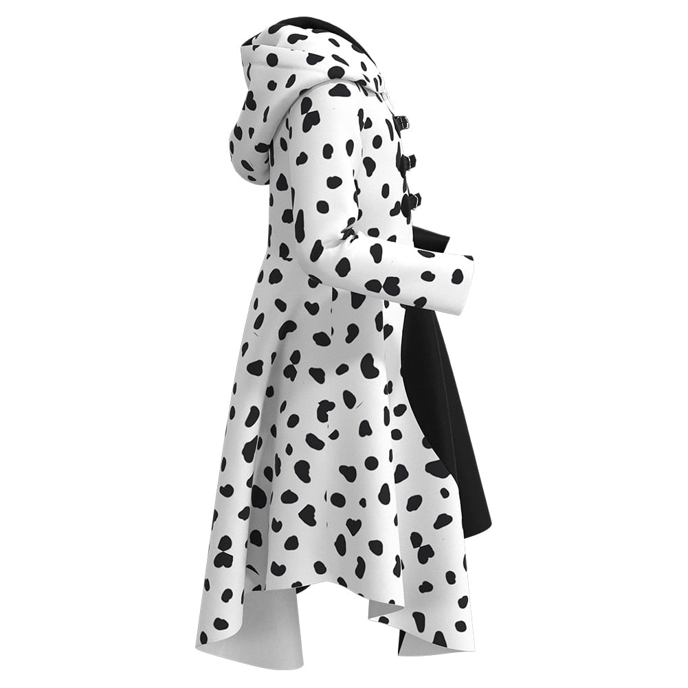 Halloween Costume Split Color Style Dress Fun Design - Image 2