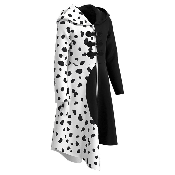 Halloween Costume Split Color Style Dress Fun Design - Image 4