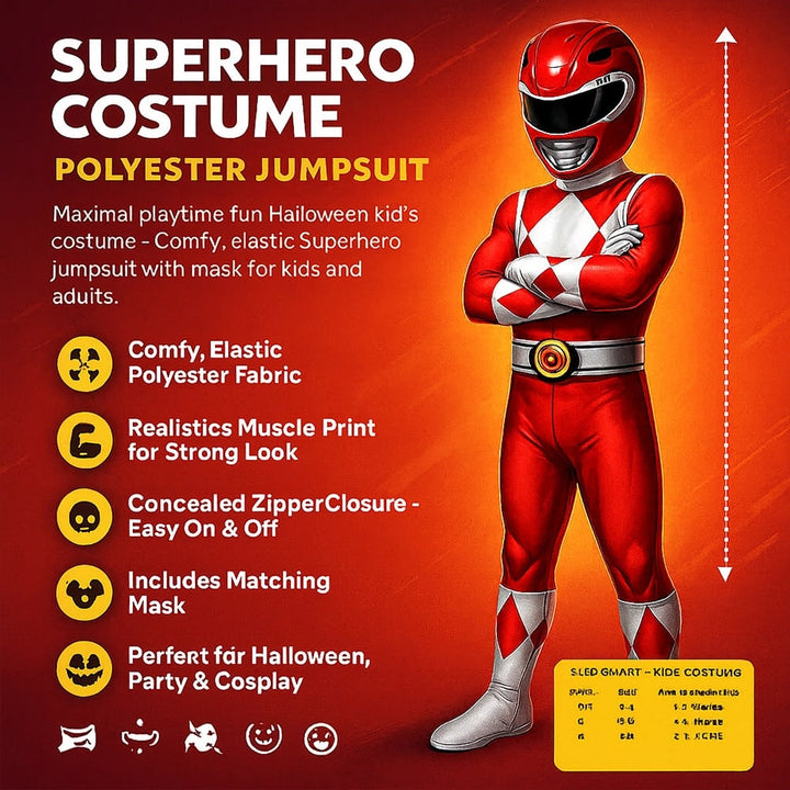 Halloween Costumes Children's Costume Superhero Outfit - Image 3