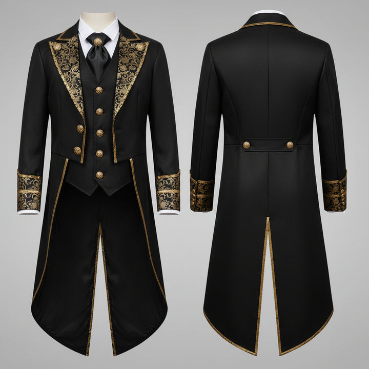 Halloween Costumes Cosplay Tailcoat Jacket Historical Design - Image 2