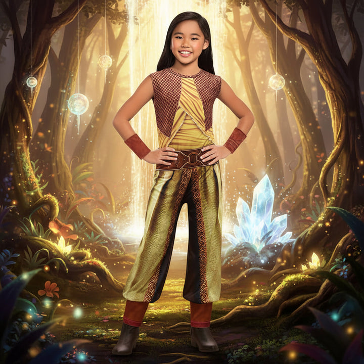 Halloween Costumes Dragon Princess Fun Dress Up Outfit - Image 1