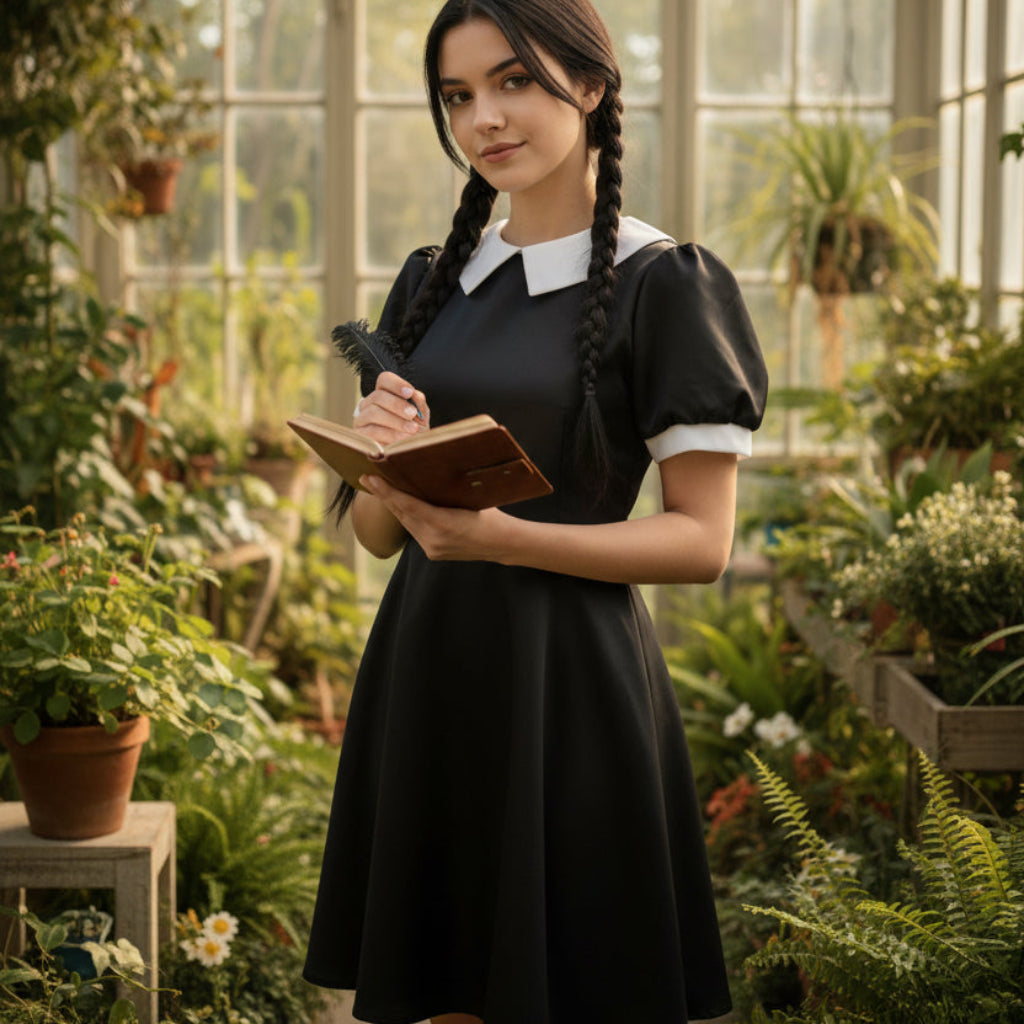 Halloween Costumes Fun Outfit Gothic Dress Classic Look - Image 2