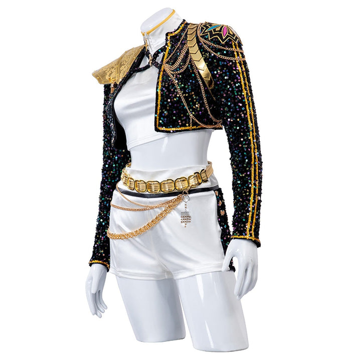 Halloween Costumes Glitter Jacket Shorts Fun Party Outfit - Image 14