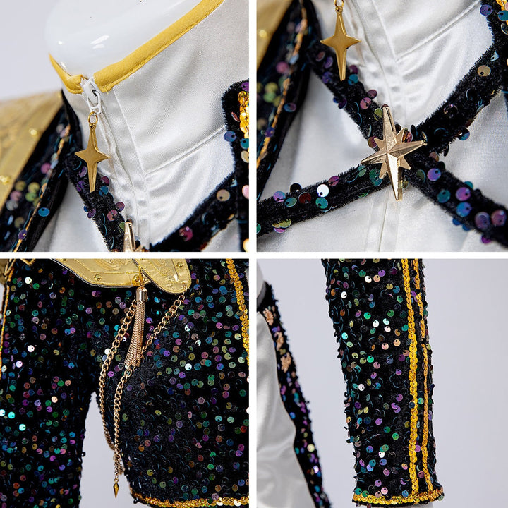 Halloween Costumes Glitter Jacket Shorts Fun Party Outfit - Image 18