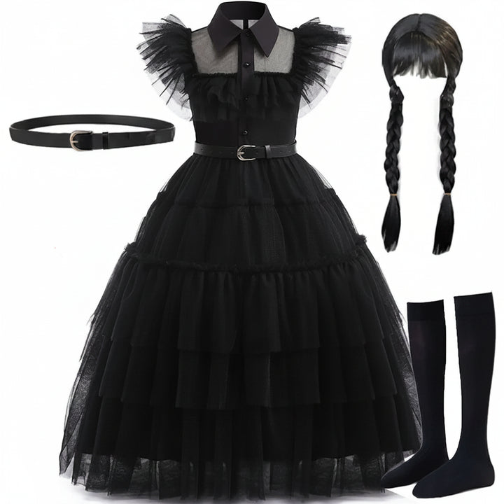 Halloween Costumes Goth Theme Princess Dress Set - Image 1