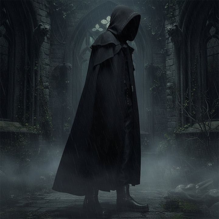 Halloween Costumes Gothic Cape Hood - Image 1