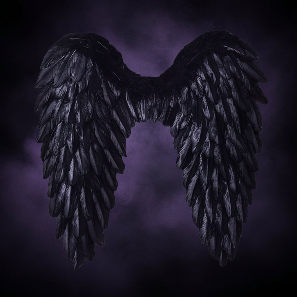 Halloween Costumes Halloween Angel Wings Costume Feather Halo Clip-On - Image 2