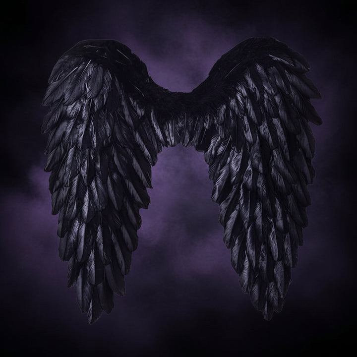 Halloween Costumes Halloween Angel Wings Costume Feather Halo Clip-On - Image 2