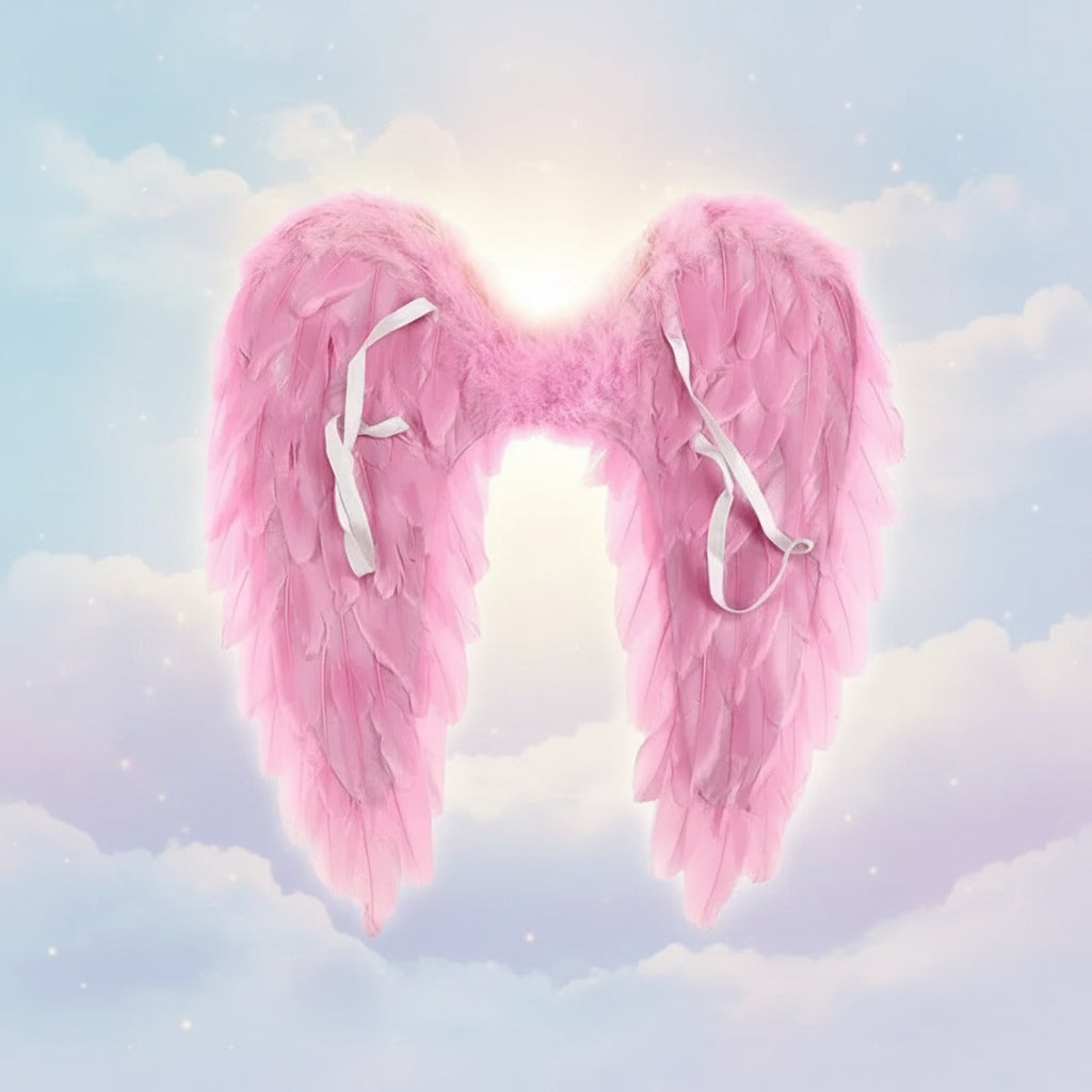 Halloween Costumes Halloween Angel Wings Costume Feather Halo Clip-On - Image 3