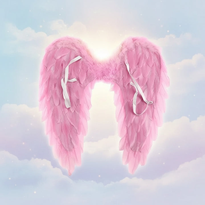 Halloween Costumes Halloween Angel Wings Costume Feather Halo Clip-On - Image 3