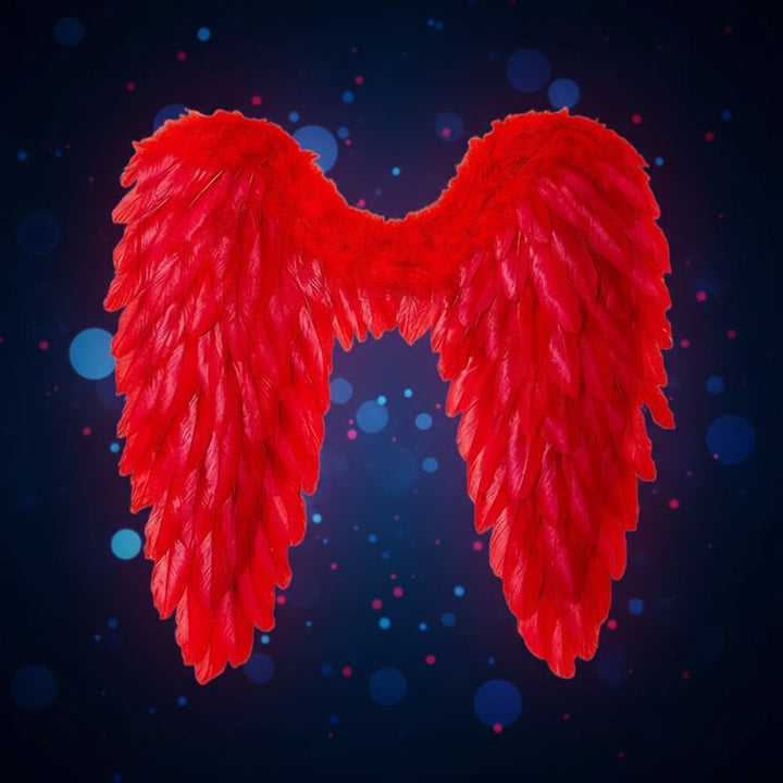 Halloween Costumes Halloween Angel Wings Costume Feather Halo Clip-On - Image 4