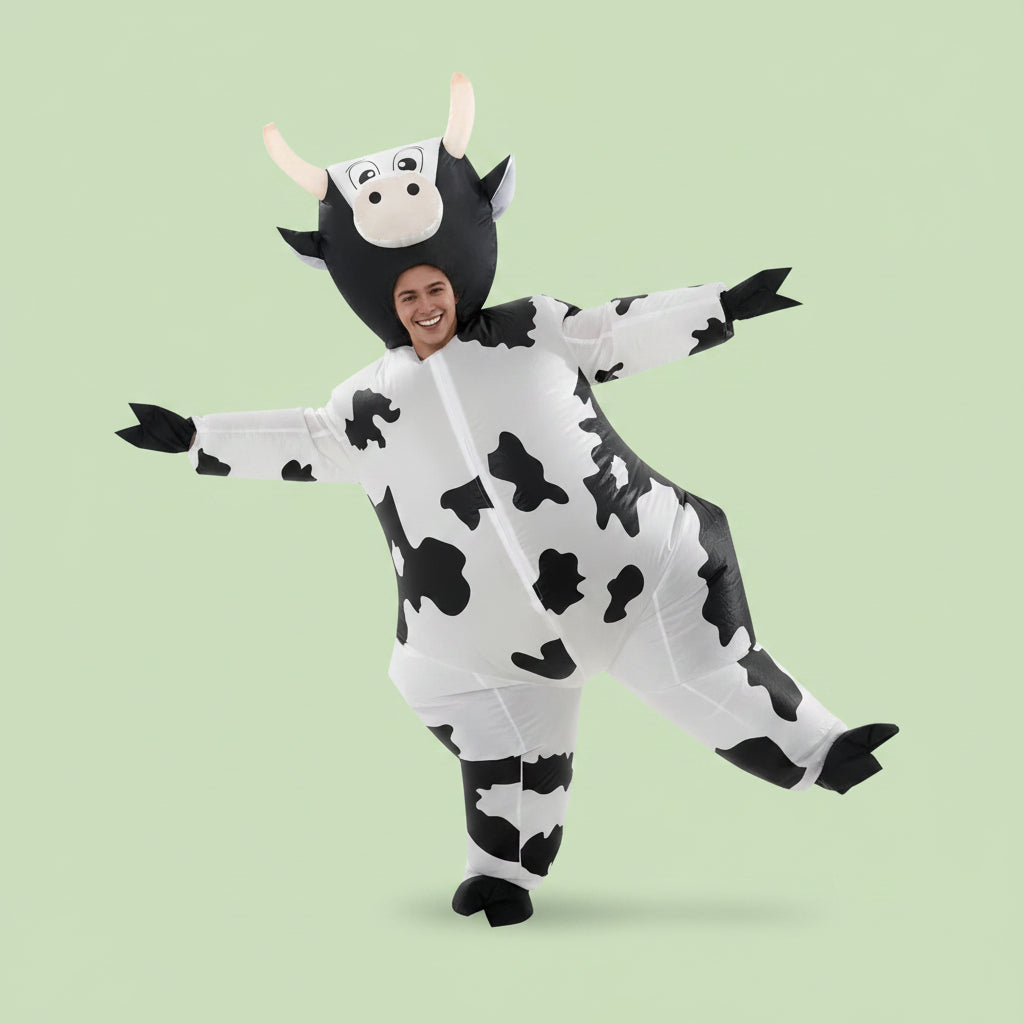 Halloween Costumes Inflatable Costume Funny Cow Cosplay - Image 3