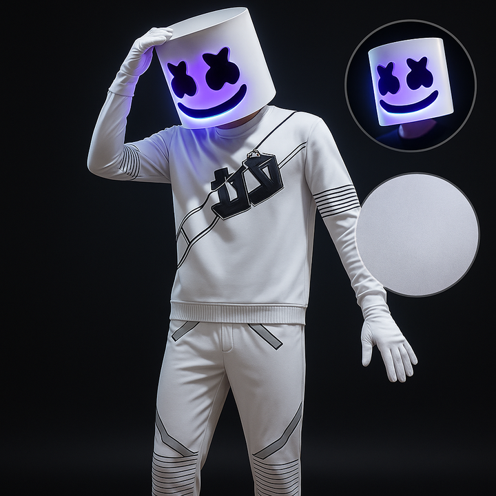 Halloween Costumes LED Dj Outfit Glow Dark Design - Image 1
