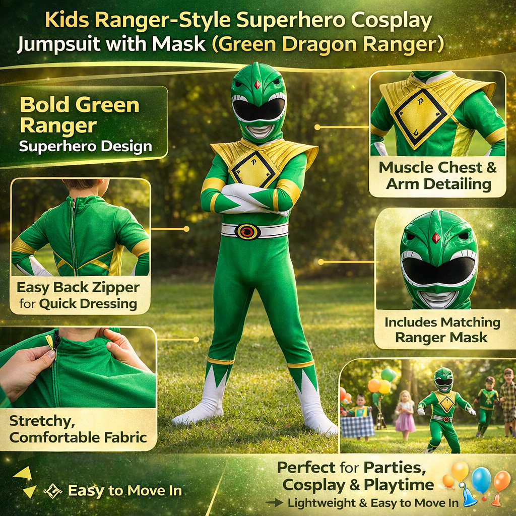 Halloween Costumes Ranger Outfit Dress Up Fun - Image 5