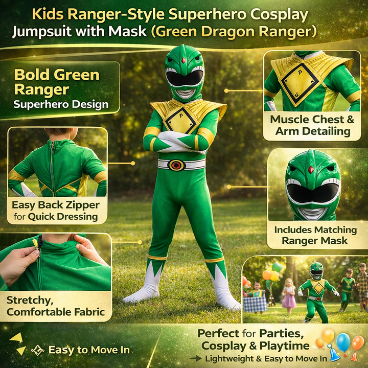 Halloween Costumes Ranger Outfit Dress Up Fun - Image 5