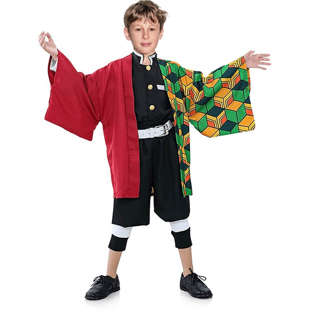 Halloween Costumes Samurai Kimono Kids Cosplay Outfit - Image 10