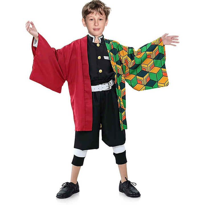 Halloween Costumes Samurai Kimono Kids Cosplay Outfit - Image 10