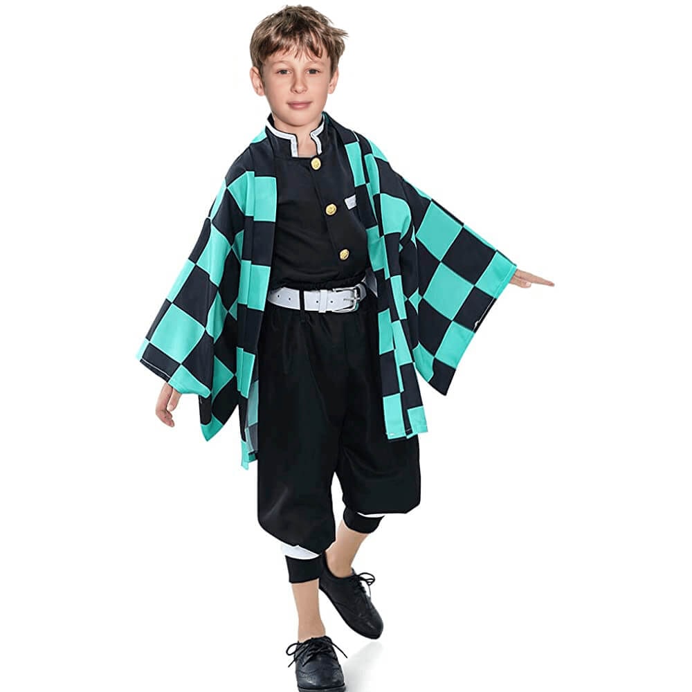 Halloween Costumes Samurai Kimono Kids Cosplay Outfit - Image 2