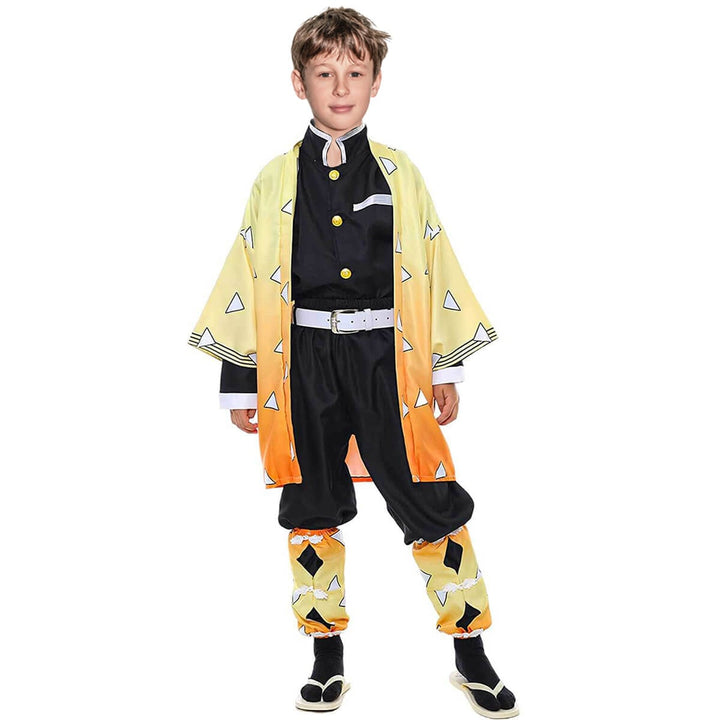 Halloween Costumes Samurai Kimono Kids Cosplay Outfit - Image 4