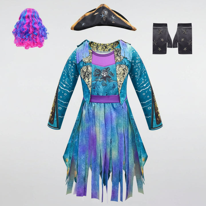 Halloween Costumes Tassel Dress Pirate Theme Dress Up - Image 1