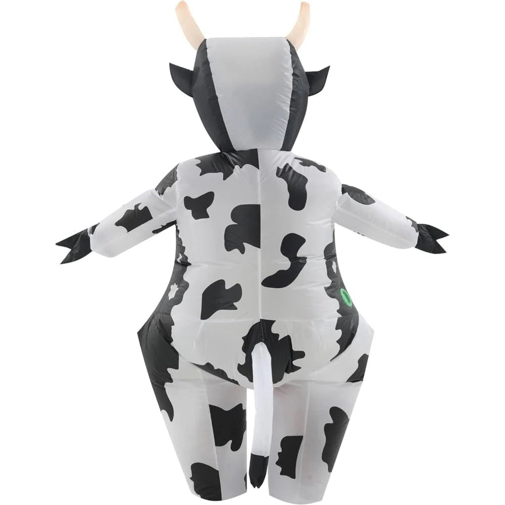 Halloween Cow Costume Inflatable Animal Design With Integrated Blower Fan Lightweight Synthetic Fabric For Fun Events - Image 5