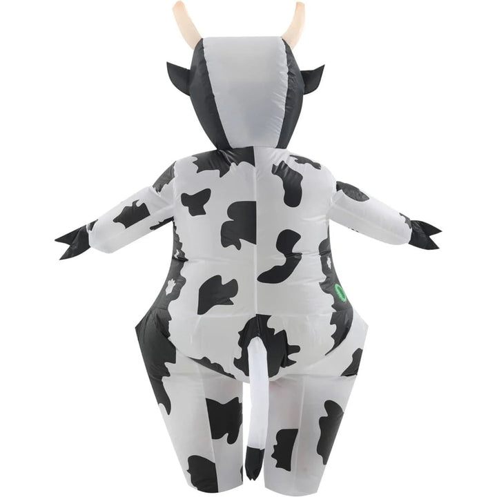Halloween Cow Costume Inflatable Animal Design With Integrated Blower Fan Lightweight Synthetic Fabric For Fun Events - Image 5