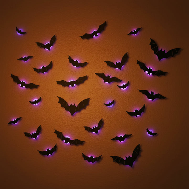Halloween Decoration Bat Light Set Wall Accent Decor - Image 6